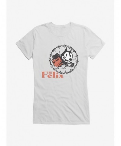 Unique Felix The Cat The Cat Cafe Felix Girls T-Shirt $6.37 T-Shirts