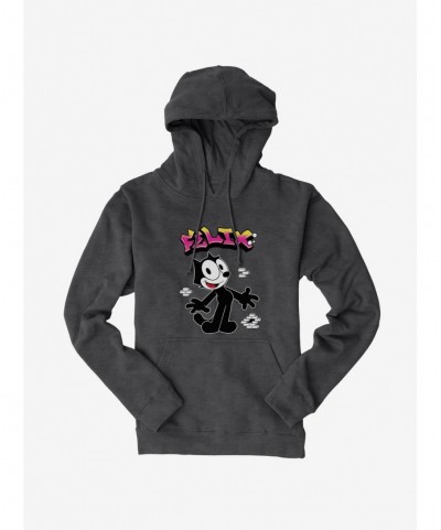 Exclusive Price Felix The Cat Graffiti Art Brick Wall Hoodie $14.37 Hoodies