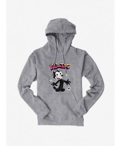 Exclusive Price Felix The Cat Graffiti Art Brick Wall Hoodie $14.37 Hoodies