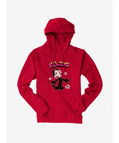 Exclusive Price Felix The Cat Graffiti Art Brick Wall Hoodie $14.37 Hoodies