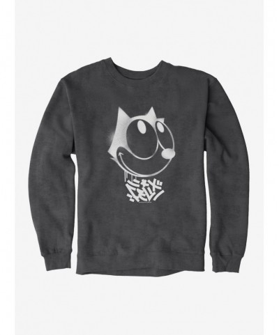 Low Price Felix The Cat Graffiti Art Smiling Felix Sweatshirt $10.04 Sweatshirts