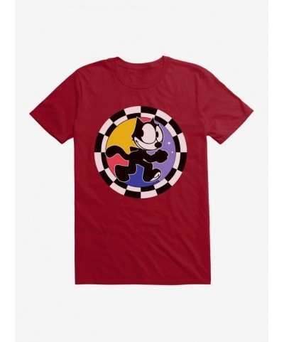 Wholesale Felix The Cat Circular Checkers T-Shirt $8.60 T-Shirts