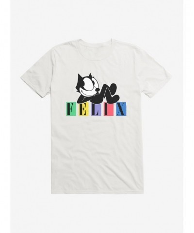 Hot Selling Felix The Cat Laid Back Felix T-Shirt $8.99 T-Shirts