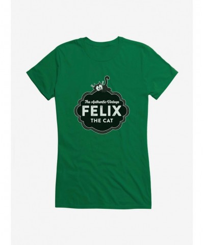 Flash Sale Felix The Cat The Authentic Vintage Girls T-Shirt $8.76 T-Shirts