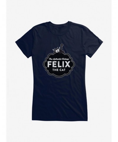 Flash Sale Felix The Cat The Authentic Vintage Girls T-Shirt $8.76 T-Shirts