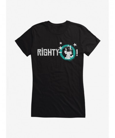 Fashion Felix The Cat Righty-O! Felix Girls T-Shirt $7.97 T-Shirts