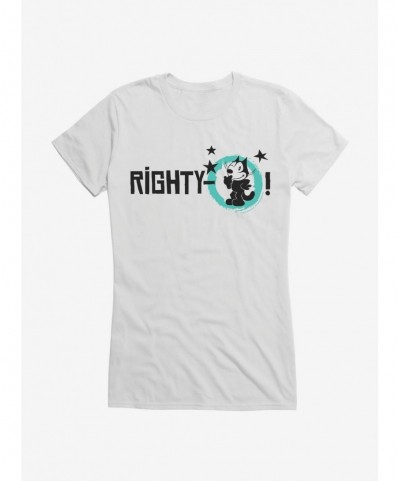 Fashion Felix The Cat Righty-O! Felix Girls T-Shirt $7.97 T-Shirts