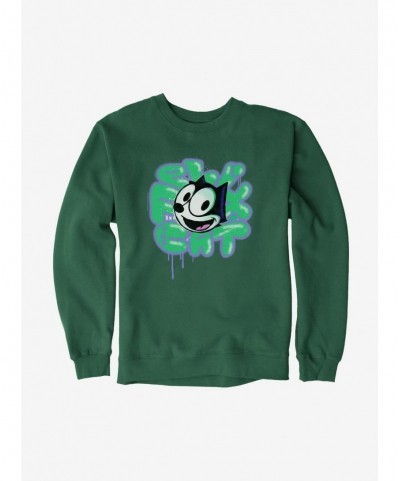 Discount Sale Felix The Cat Graffiti Art Felix Sweatshirt $9.74 Sweatshirts