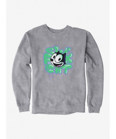 Discount Sale Felix The Cat Graffiti Art Felix Sweatshirt $9.74 Sweatshirts