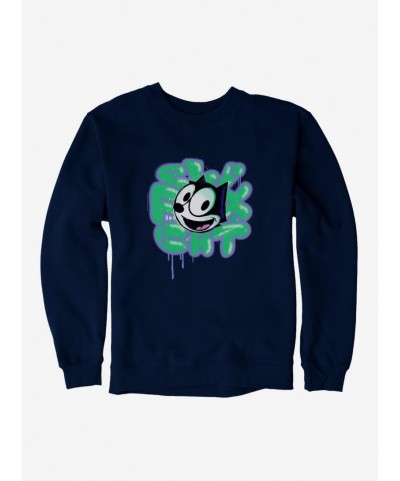 Discount Sale Felix The Cat Graffiti Art Felix Sweatshirt $9.74 Sweatshirts