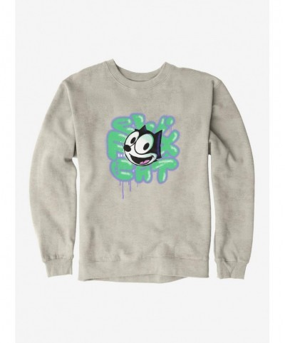 Discount Sale Felix The Cat Graffiti Art Felix Sweatshirt $9.74 Sweatshirts