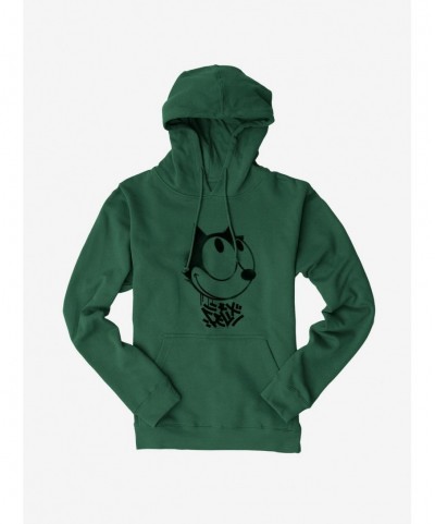 Low Price Felix The Cat Graffiti Art Smiling Felix Hoodie $17.96 Hoodies