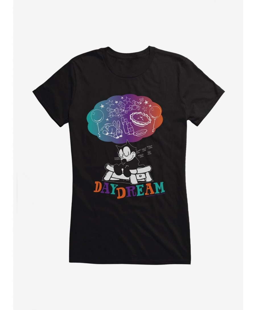 Flash Sale Felix The Cat Day Dream Girls T-Shirt $6.18 T-Shirts