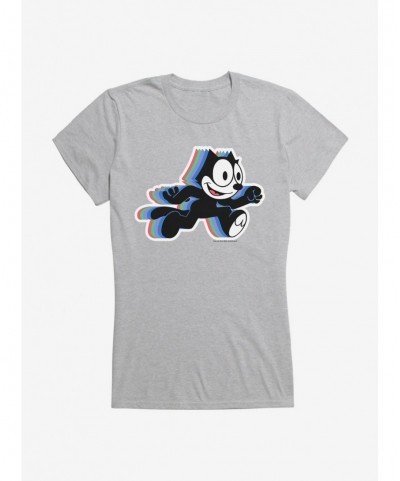 Cheap Sale Felix The Cat Hologram Felix Girls T-Shirt $8.17 T-Shirts