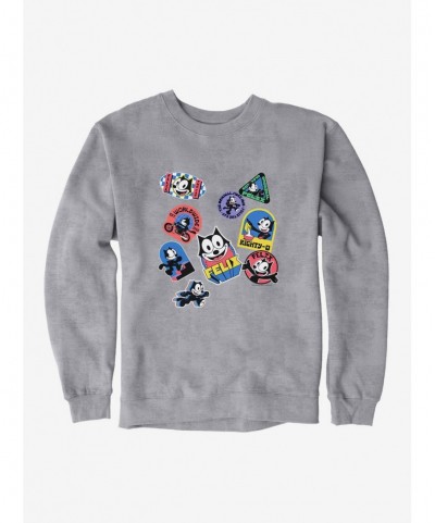 New Arrival Felix The Cat Sticker Collection Sweatshirt $13.28 Sweatshirts