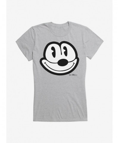 New Arrival Felix The Cat Face Outline Girls T-Shirt $7.57 T-Shirts