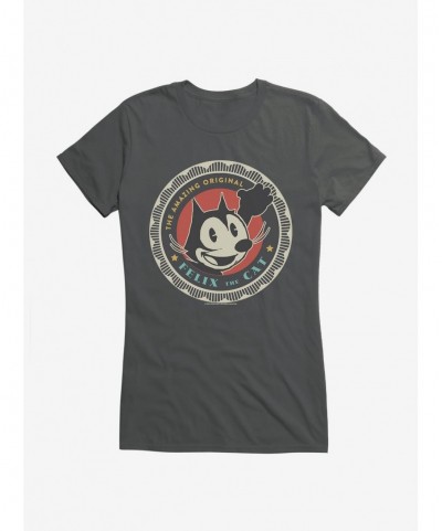 Limited Time Special Felix The Cat Vintage Color Logo Girls T-Shirt $5.98 T-Shirts