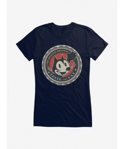 Limited Time Special Felix The Cat Vintage Color Logo Girls T-Shirt $5.98 T-Shirts