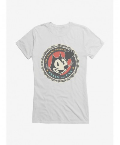 Limited Time Special Felix The Cat Vintage Color Logo Girls T-Shirt $5.98 T-Shirts