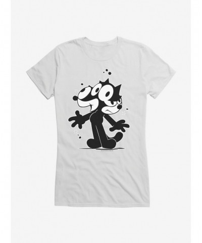 Flash Sale Felix The Cat Split Personality Girls T-Shirt $7.57 T-Shirts