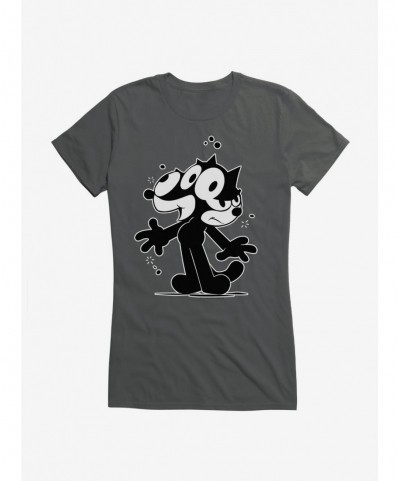 Flash Sale Felix The Cat Split Personality Girls T-Shirt $7.57 T-Shirts