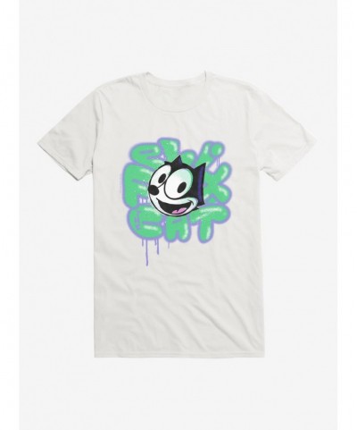 Cheap Sale Felix The Cat Graffiti Art Felix T-Shirt $9.37 T-Shirts