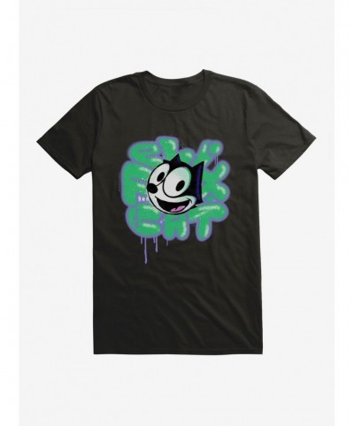 Cheap Sale Felix The Cat Graffiti Art Felix T-Shirt $9.37 T-Shirts