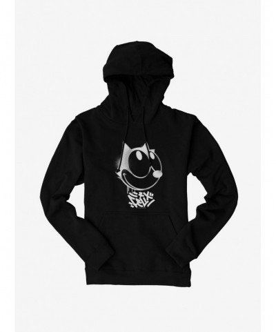 Limited Time Special Felix The Cat Graffiti Art Smiling Felix Hoodie $13.29 Hoodies