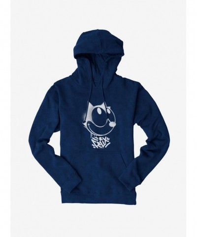 Limited Time Special Felix The Cat Graffiti Art Smiling Felix Hoodie $13.29 Hoodies