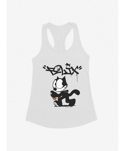 Hot Sale Felix The Cat Spray Painting Felix Girls Tank $6.18 Tanks