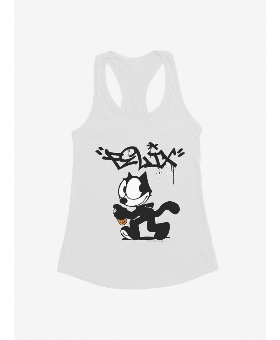 Hot Sale Felix The Cat Spray Painting Felix Girls Tank $6.18 Tanks