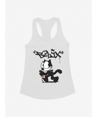 Hot Sale Felix The Cat Spray Painting Felix Girls Tank $6.18 Tanks