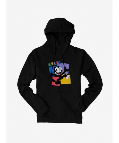 Huge Discount Felix The Cat Box Graphic Hoodie $12.57 Hoodies