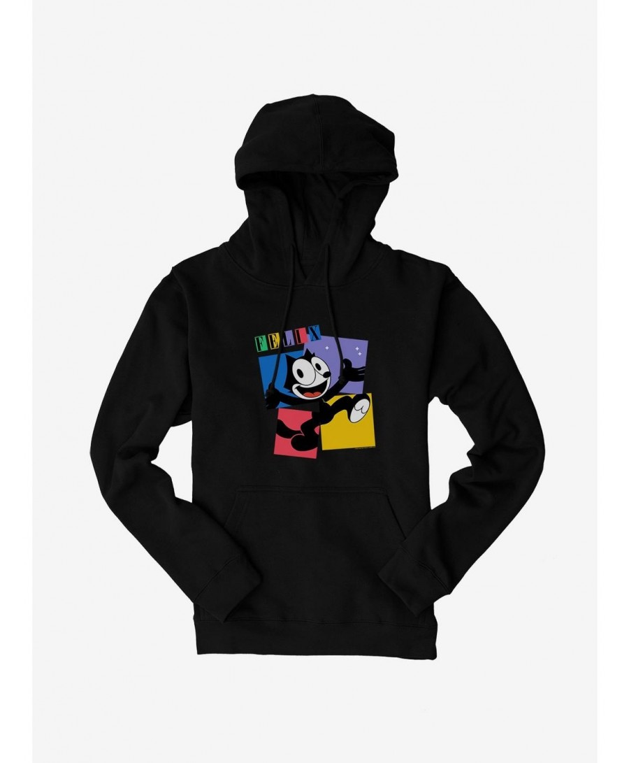 Huge Discount Felix The Cat Box Graphic Hoodie $12.57 Hoodies