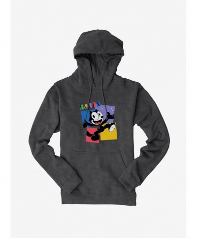 Huge Discount Felix The Cat Box Graphic Hoodie $12.57 Hoodies