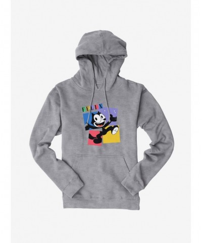 Huge Discount Felix The Cat Box Graphic Hoodie $12.57 Hoodies