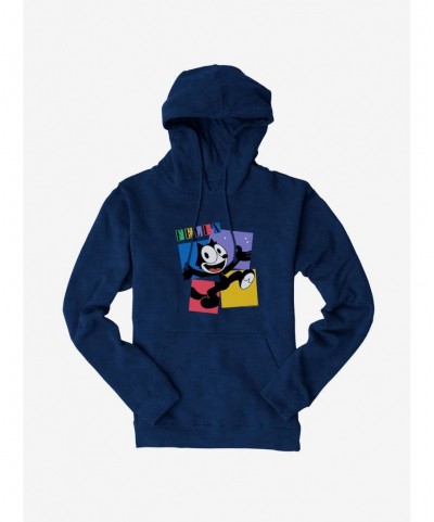 Huge Discount Felix The Cat Box Graphic Hoodie $12.57 Hoodies