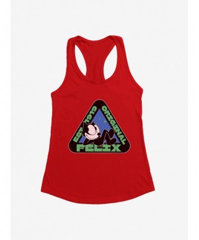 Exclusive Price Felix The Cat Original Triangular Graphic Girls Tank $8.57 Tanks