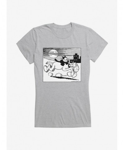 Discount Sale Felix The Cat Riding Through Town Girls T-Shirt $8.76 T-Shirts