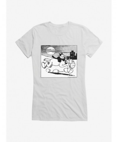 Discount Sale Felix The Cat Riding Through Town Girls T-Shirt $8.76 T-Shirts