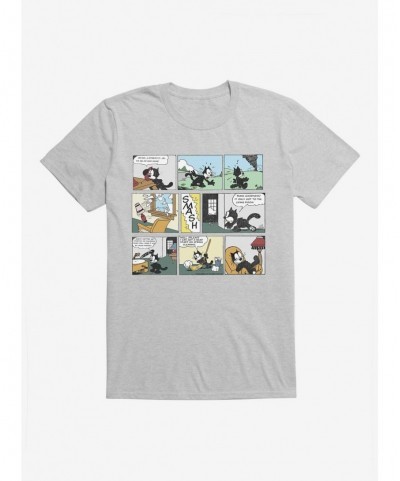 Sale Item Felix The Cat Cleaning Up Comic Strip T-Shirt $6.69 T-Shirts