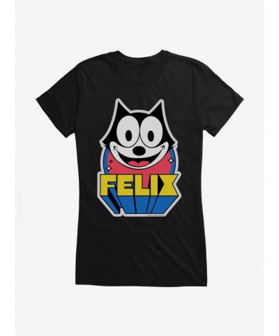 Value Item Felix The Cat 3D Block Text Girls T-Shirt $6.18 T-Shirts