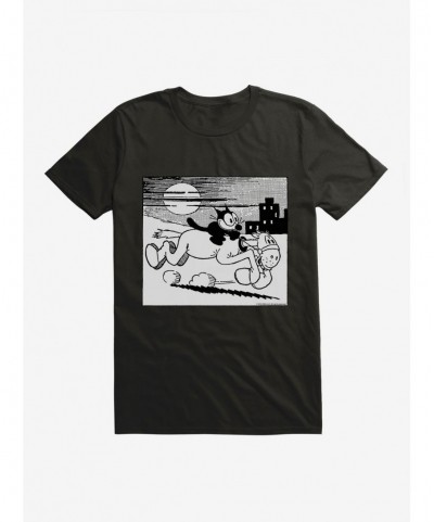 New Arrival Felix The Cat Riding Through Town T-Shirt $8.80 T-Shirts