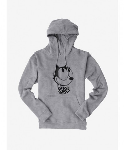 Hot Sale Felix The Cat Graffiti Art Smiling Felix Hoodie $15.80 Hoodies