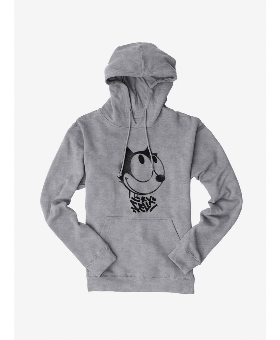 Hot Sale Felix The Cat Graffiti Art Smiling Felix Hoodie $15.80 Hoodies