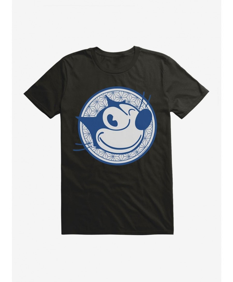 Fashion Felix The Cat Face Circle Logo T-Shirt $9.37 T-Shirts