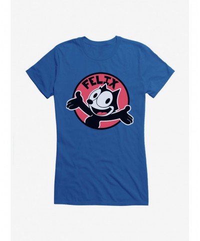 Hot Selling Felix The Cat Happy Smiles Sticker Graphic Girls T-Shirt $6.97 T-Shirts