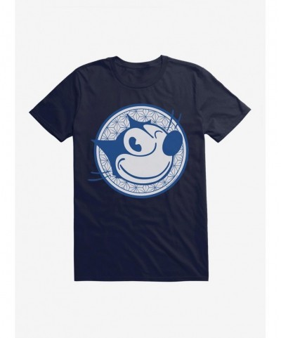 Fashion Felix The Cat Face Circle Logo T-Shirt $9.37 T-Shirts