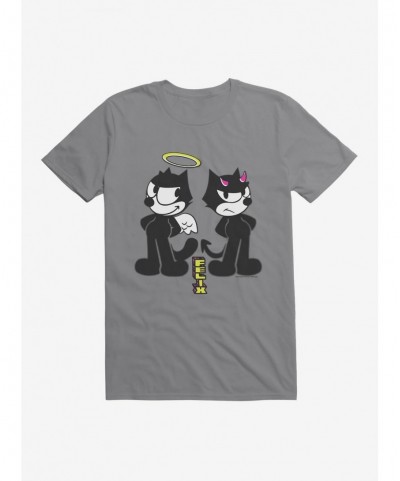 Fashion Felix The Cat Good And Evil Felix T-Shirt $7.27 T-Shirts