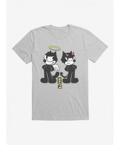 Fashion Felix The Cat Good And Evil Felix T-Shirt $7.27 T-Shirts